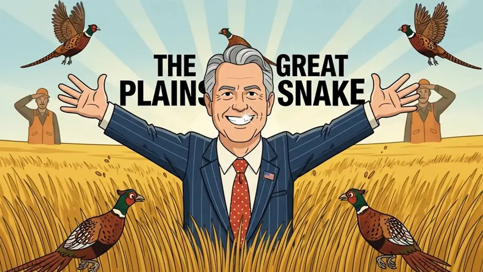 Still from The Great Plains Snake, The Kansas Stooge