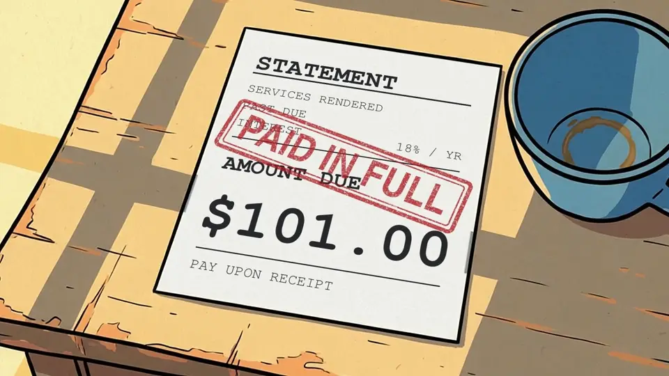 Still from Paid in Full, The Kansas Stooge